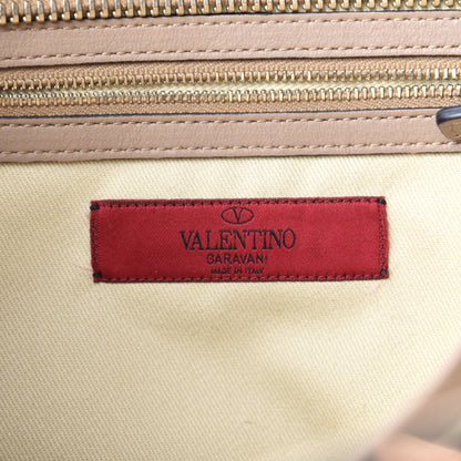 Valentino Garavani Vitello Rockstud Double Handle Tote Alpaca 7 of 9