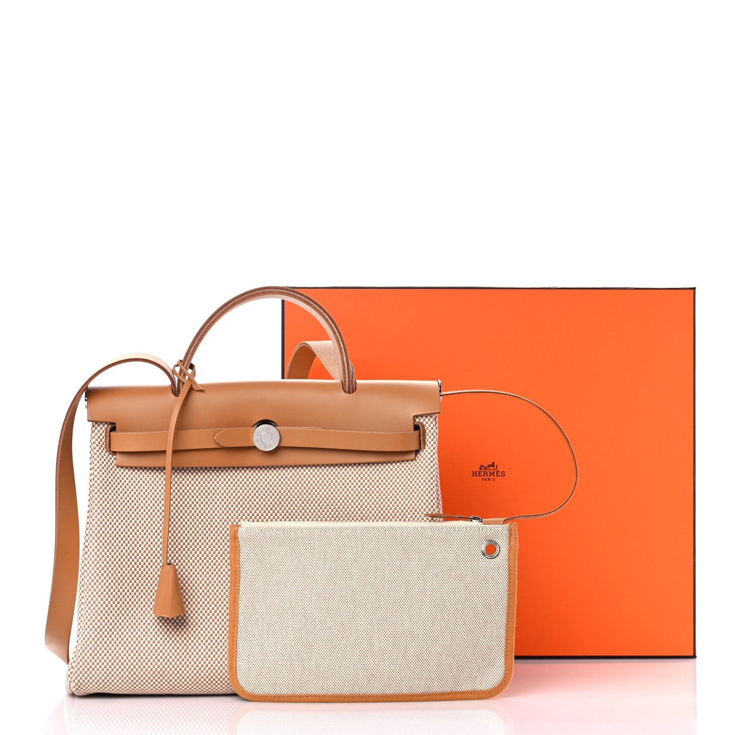 Vache Hunter Criss Viking Herbag Zip Retourne 31 PM Ecru Beige Naturel