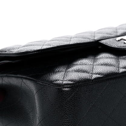 Chanel Caviar Quilted Jumbo Double Flap Black 5 of 12