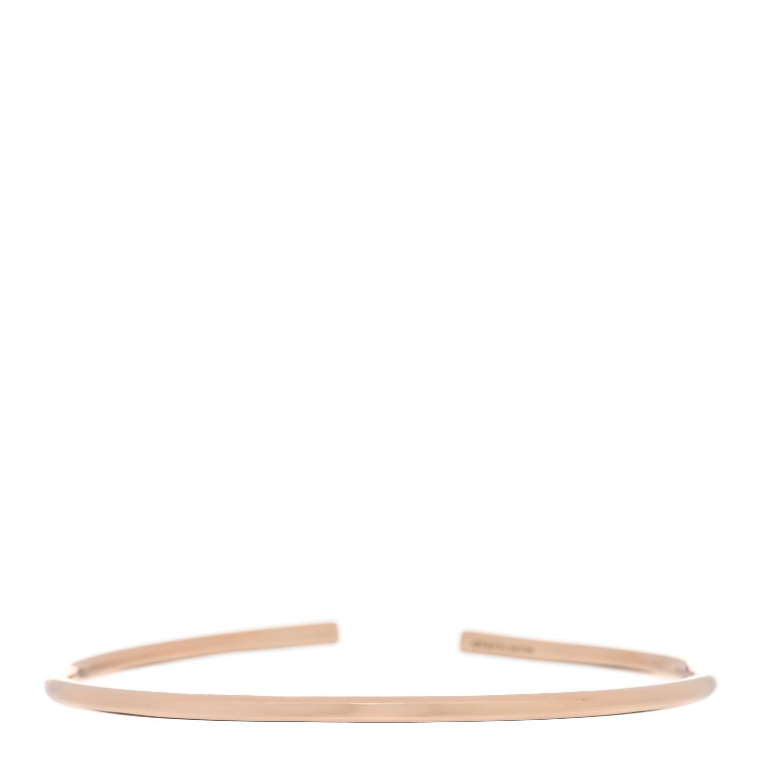 Tiffany 18K Rose Gold Diamond Metro Wire Bracelet 2 of 3