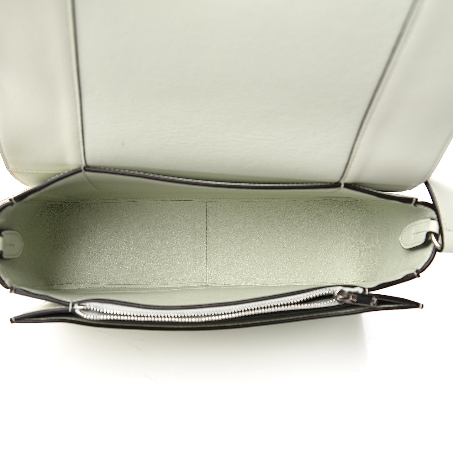 Shiny Smooth Calfskin Medium Frame Shoulder Bag Pastel Green Pop Red