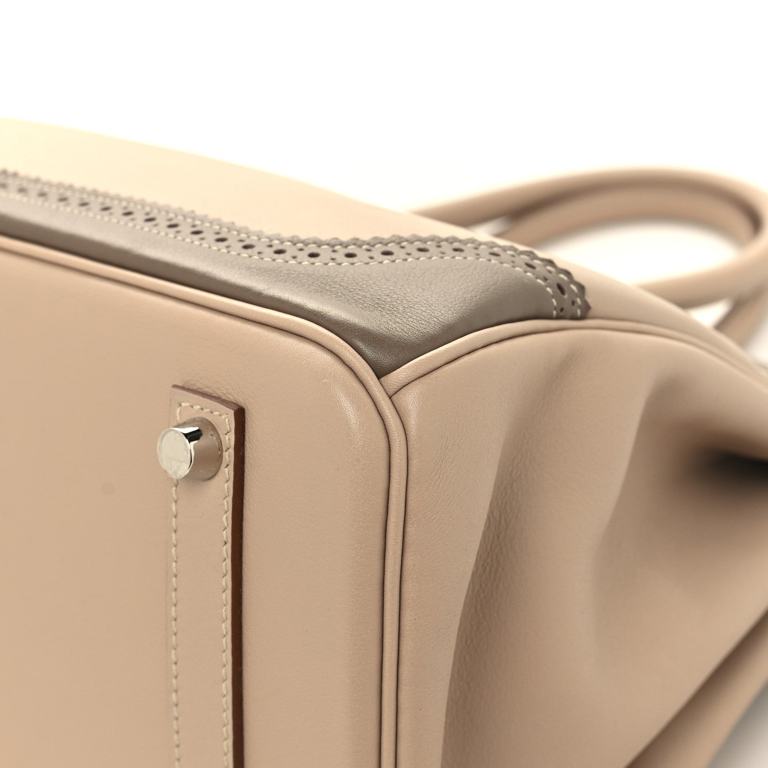 Hermes Swift Ghillies Birkin 35 Argile Etoupe 12 of 12