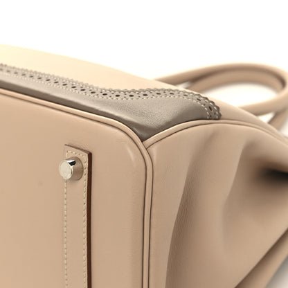 Hermes Swift Ghillies Birkin 35 Argile Etoupe 12 of 12