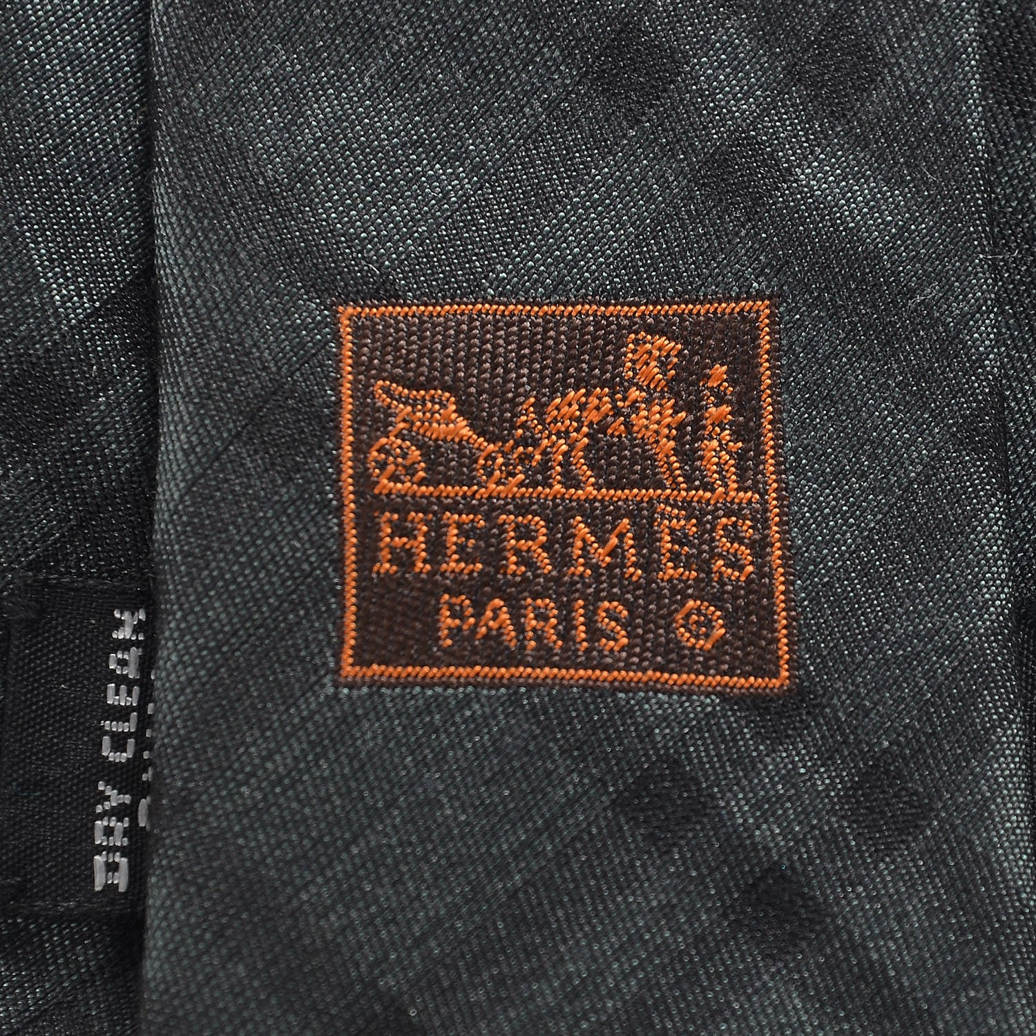Hermes Mens Cashmere Silk Neck Tie 4 of 4