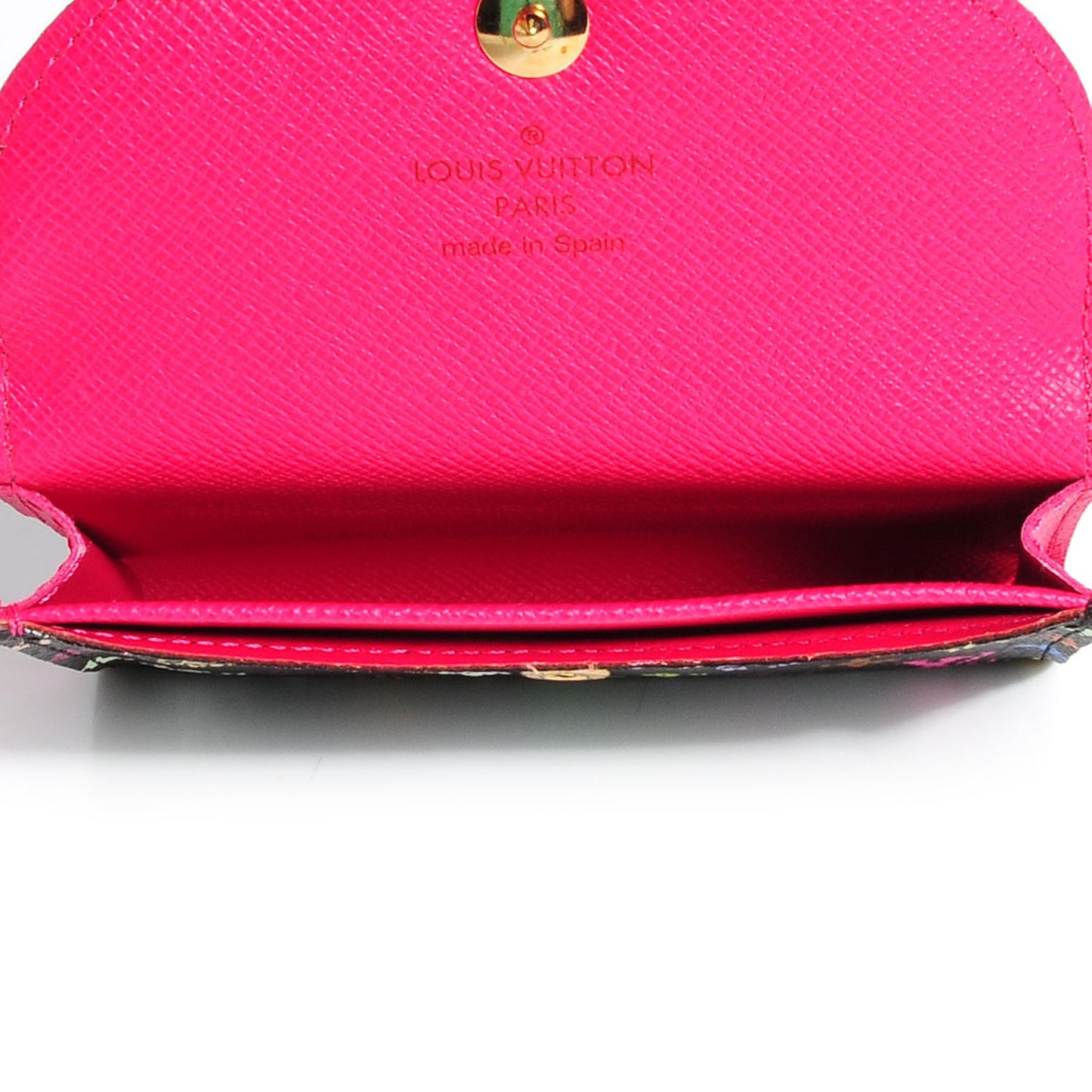 Monogram Multicolor Business Card Holder Black Grenade