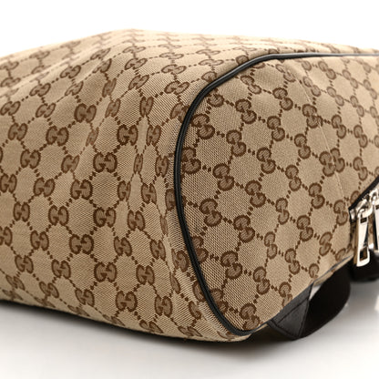 Gucci Monogram Travel Backpack Dark Brown 10 of 12