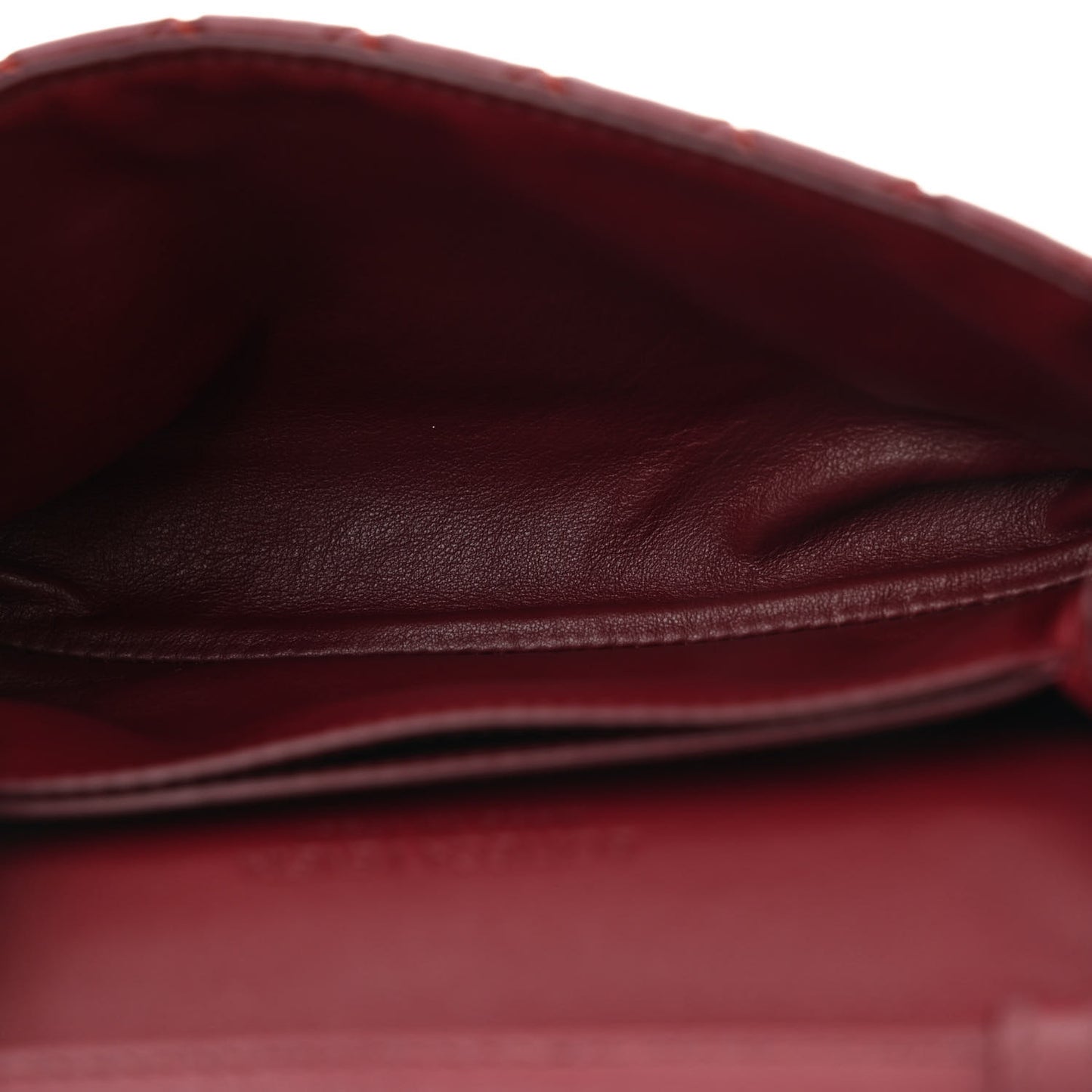 Nappa Intrecciato Mini Crossbody Barolo