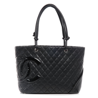 Chanel Calfskin Quilted Large Cambon Tote Black 1 of 7