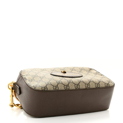 Gucci GG Supreme Monogram Web Neo Vintage Shoulder Bag Beige New Acero Crop 4 of 10