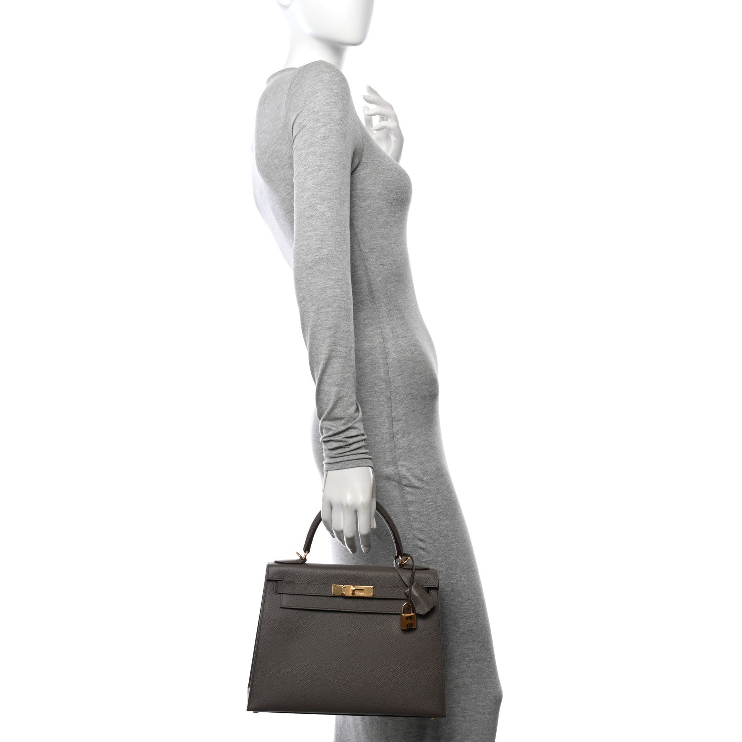 Hermes Epsom Kelly Sellier 28 Etain 2 of 10