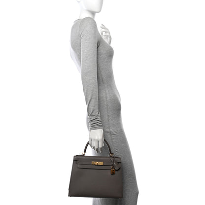 Hermes Epsom Kelly Sellier 28 Etain 2 of 10