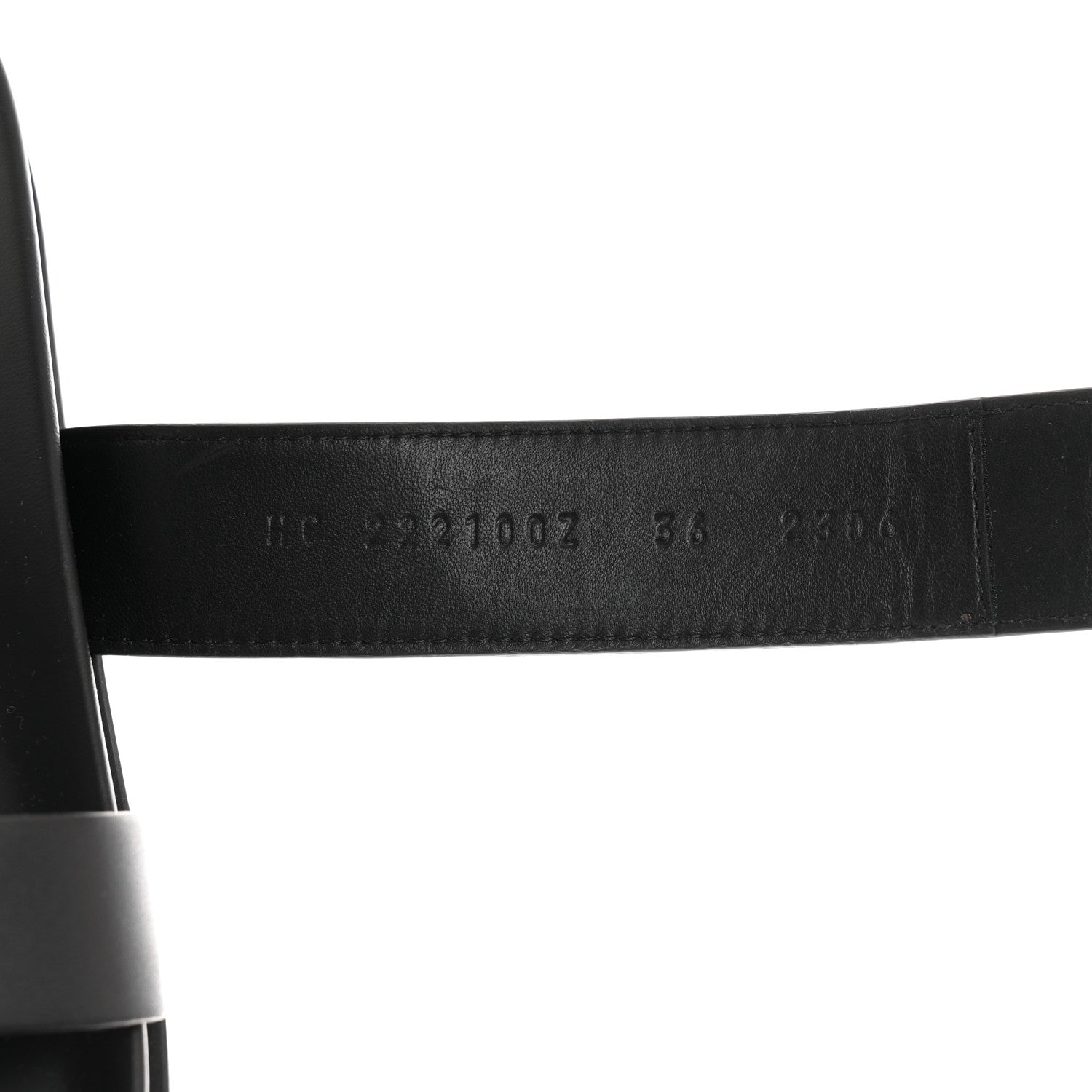 Hermes Calfskin Womens Chypre Sandals 36 Black 7 of 9