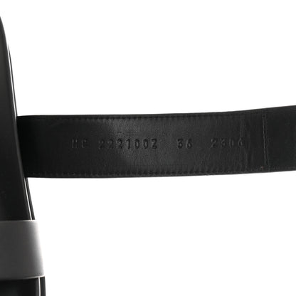 Hermes Calfskin Womens Chypre Sandals 36 Black 7 of 9