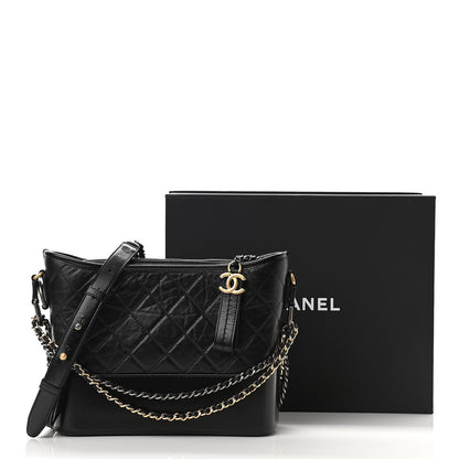 Chanel Aged Calfskin Medium Gabrielle Hobo Black 11 of 11