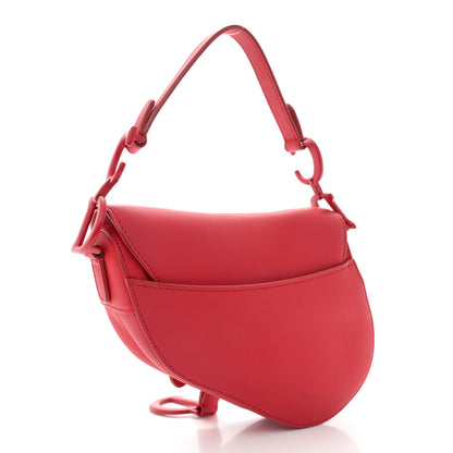 Christian Dior Ultra Matte Calfskin Mini Saddle Bag Red 3 of 12