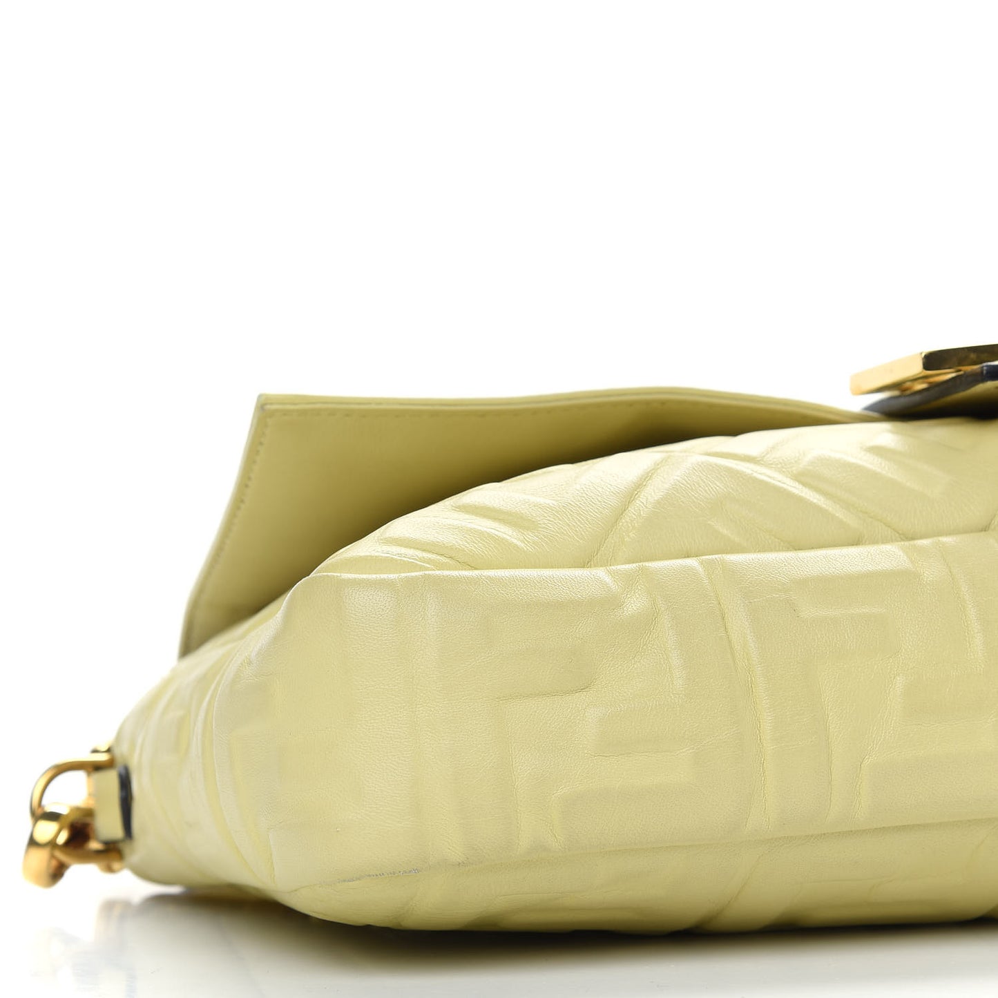 Nappa FF 1974 Embossed Large Baguette Banana