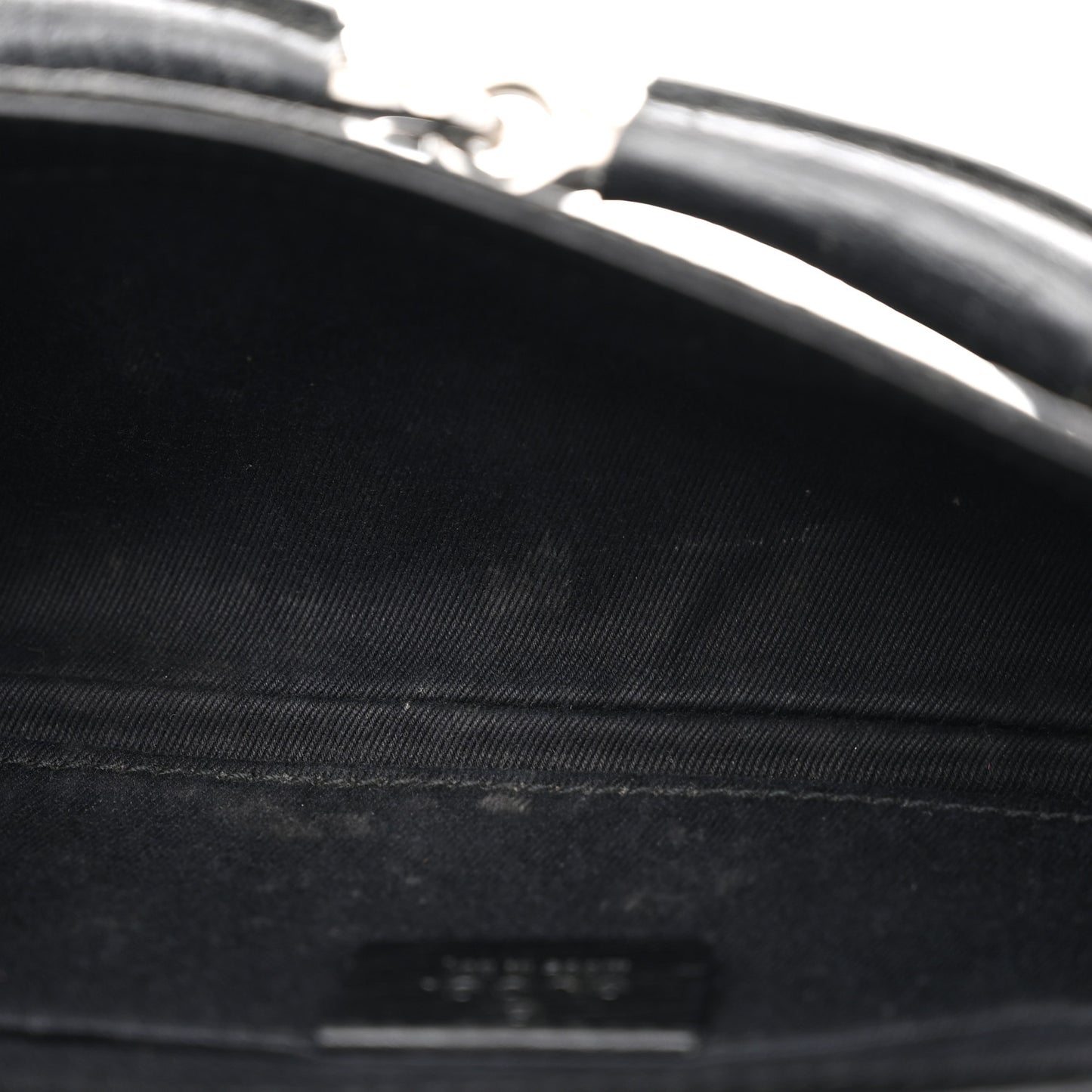 Monogram Horsebit Chain Clutch Black