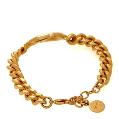 Christian Dior Brass CD Icon Chain Bracelet Gold 3 of 5