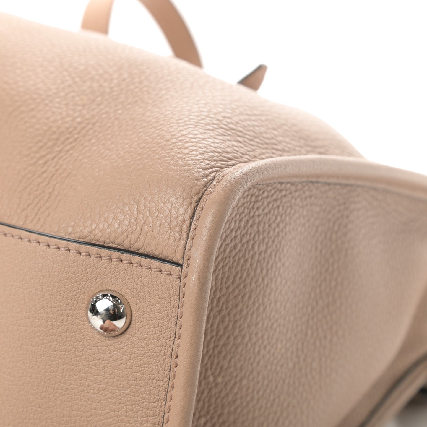 Vitello Daino Shopping Satchel Cammeo