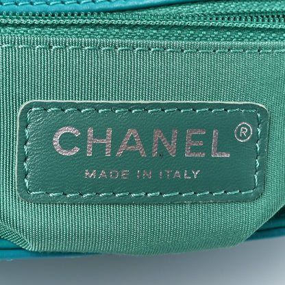Chanel Calfskin Stitched Small Ring My Bag Flap Crossbody Turquoise 6 of 10