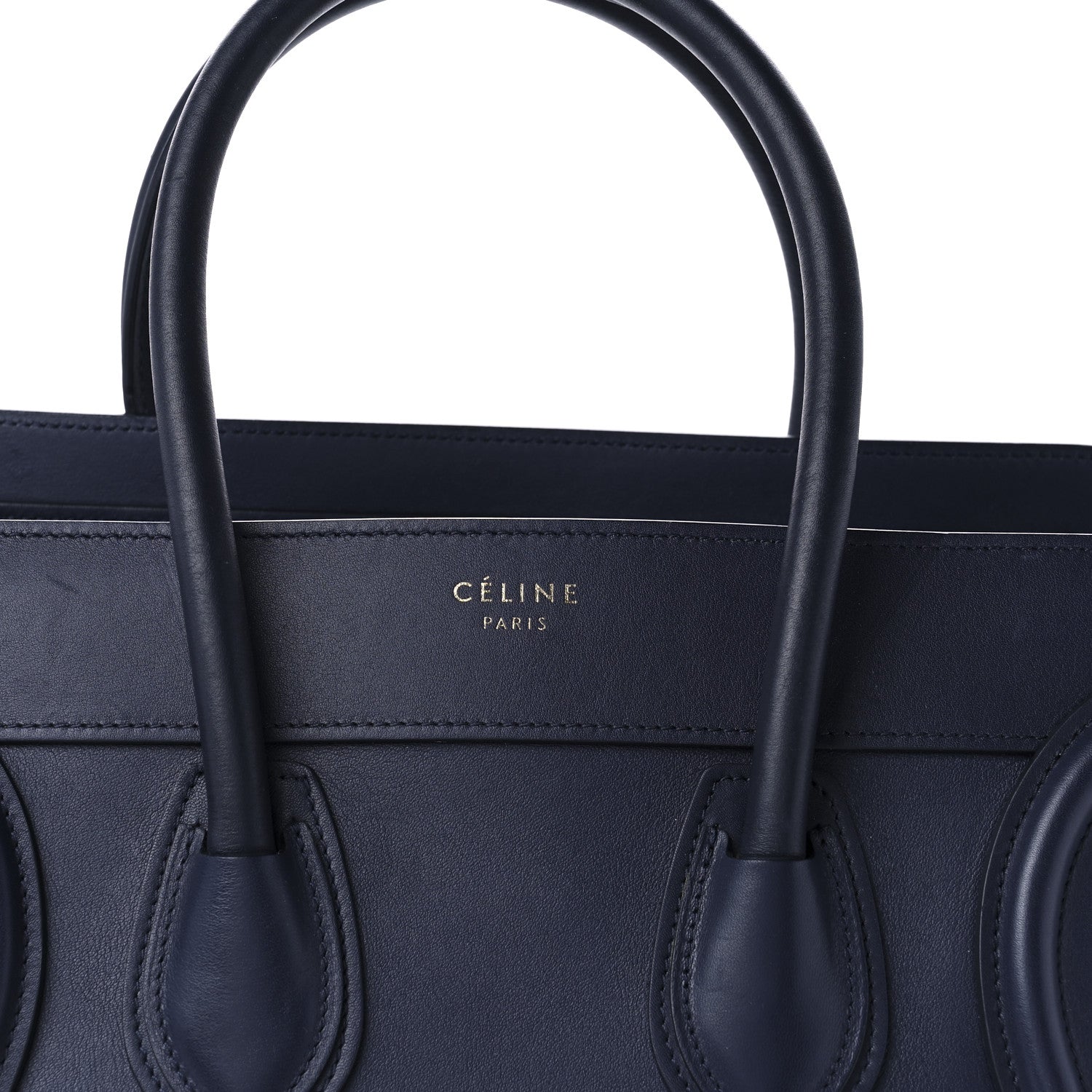 Celine Smooth Calfskin Micro Luggage Navy Blue 9 of 11