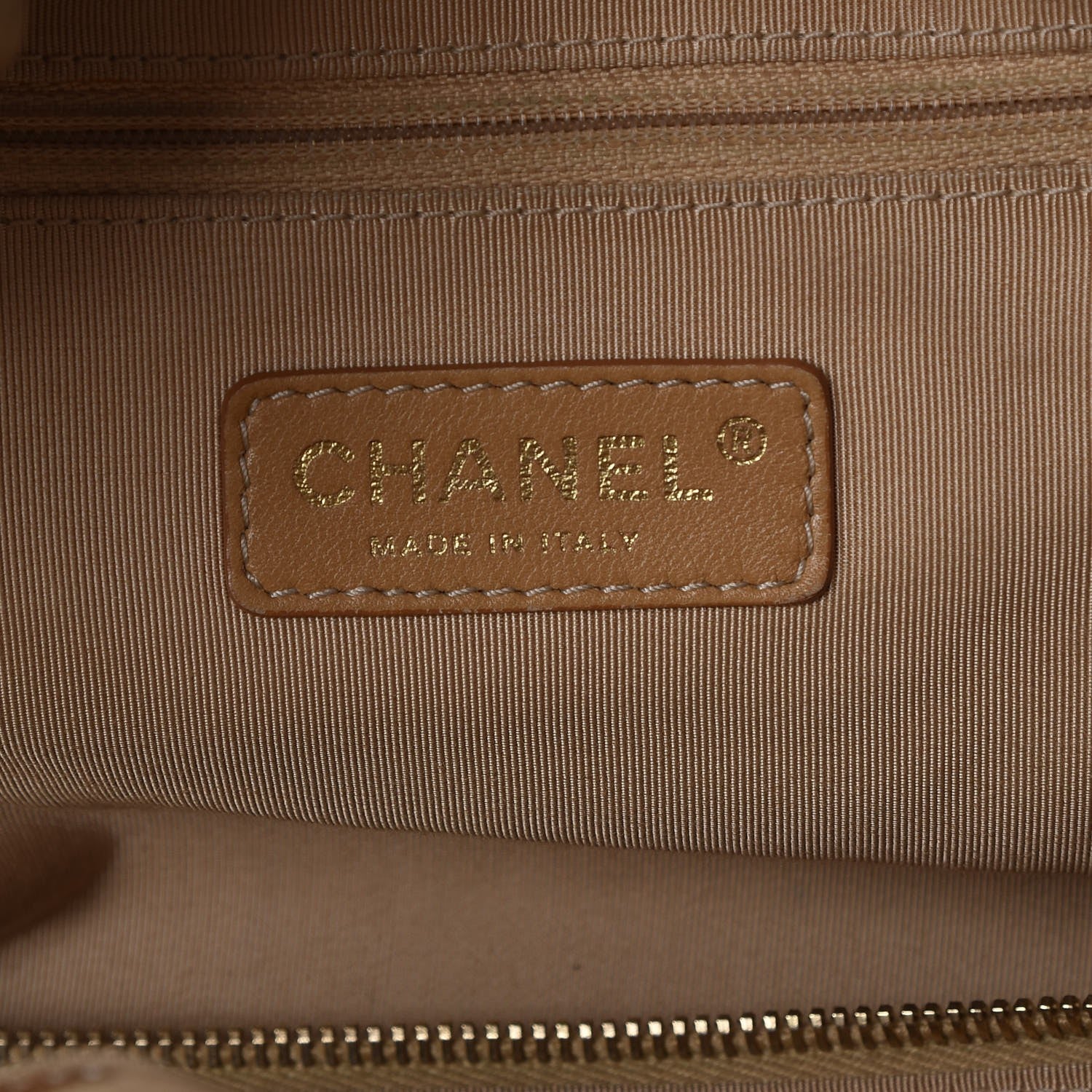 Chanel Calfskin Embroidered Ca D’Oro Tote Gold 6 of 7