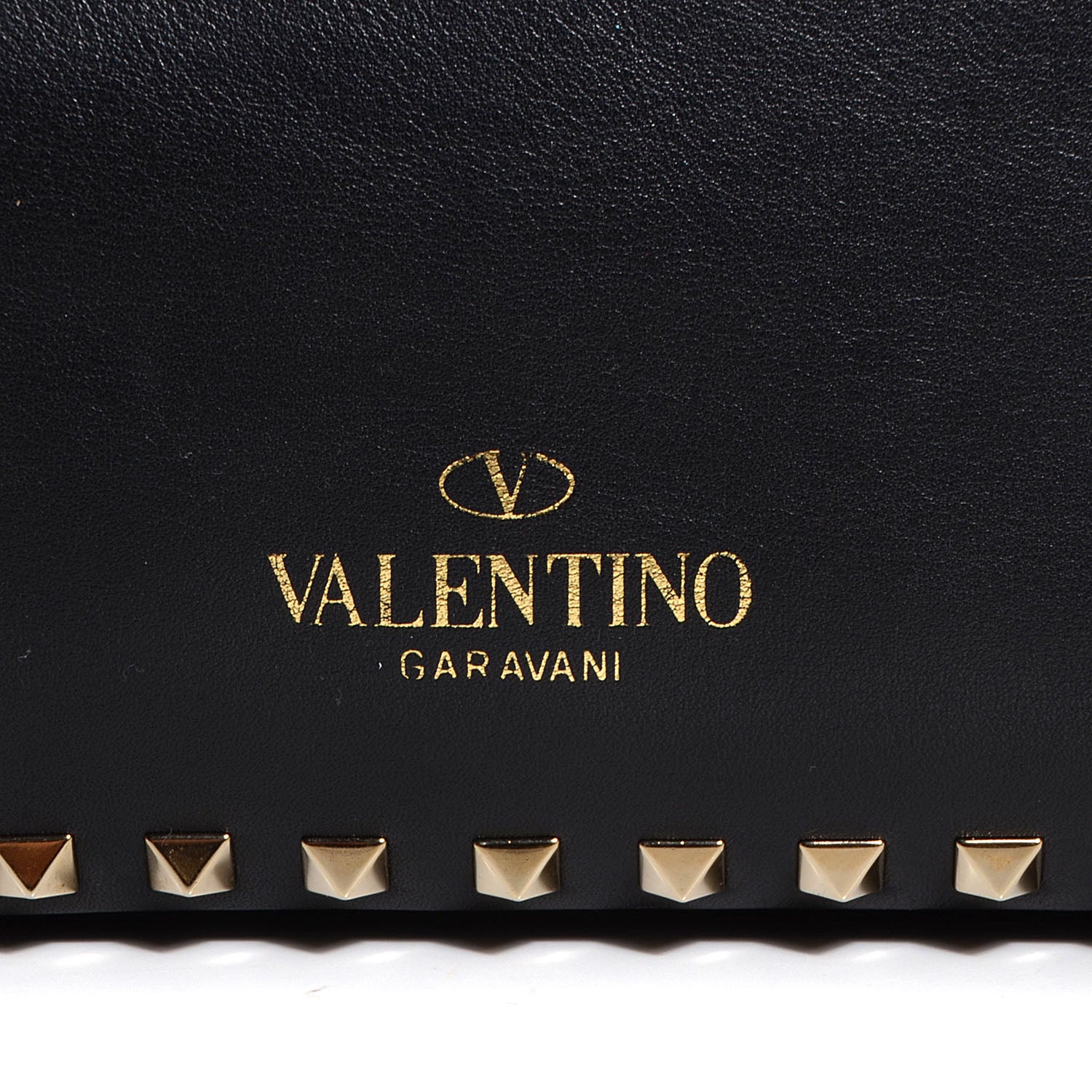 Valentino Garavani Vitello Medium Rockstud Tote Black 8 of 9