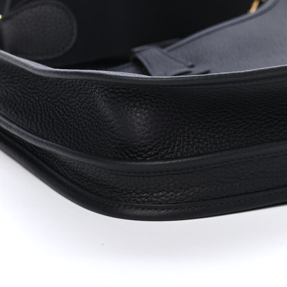 Hermes Taurillon Clemence Evelyne III PM Black 8 of 9