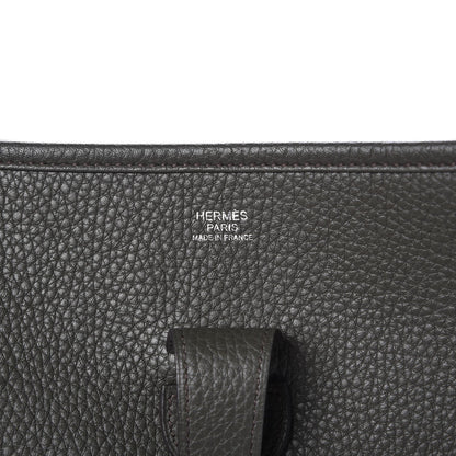 Hermes Taurillon Clemence Evelyne III GM Vert De Gris 6 of 8