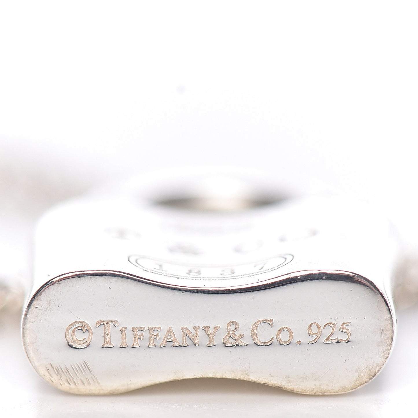 Sterling Silver 1837 Lock Pendant Necklace