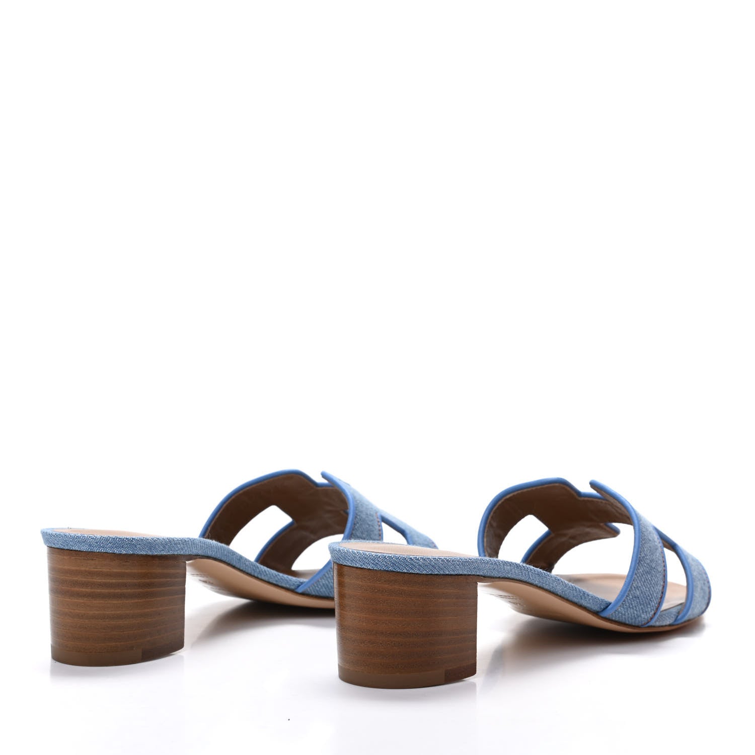 Hermes Denim Oasis Sandals 36 Bleu Clair 4 of 8
