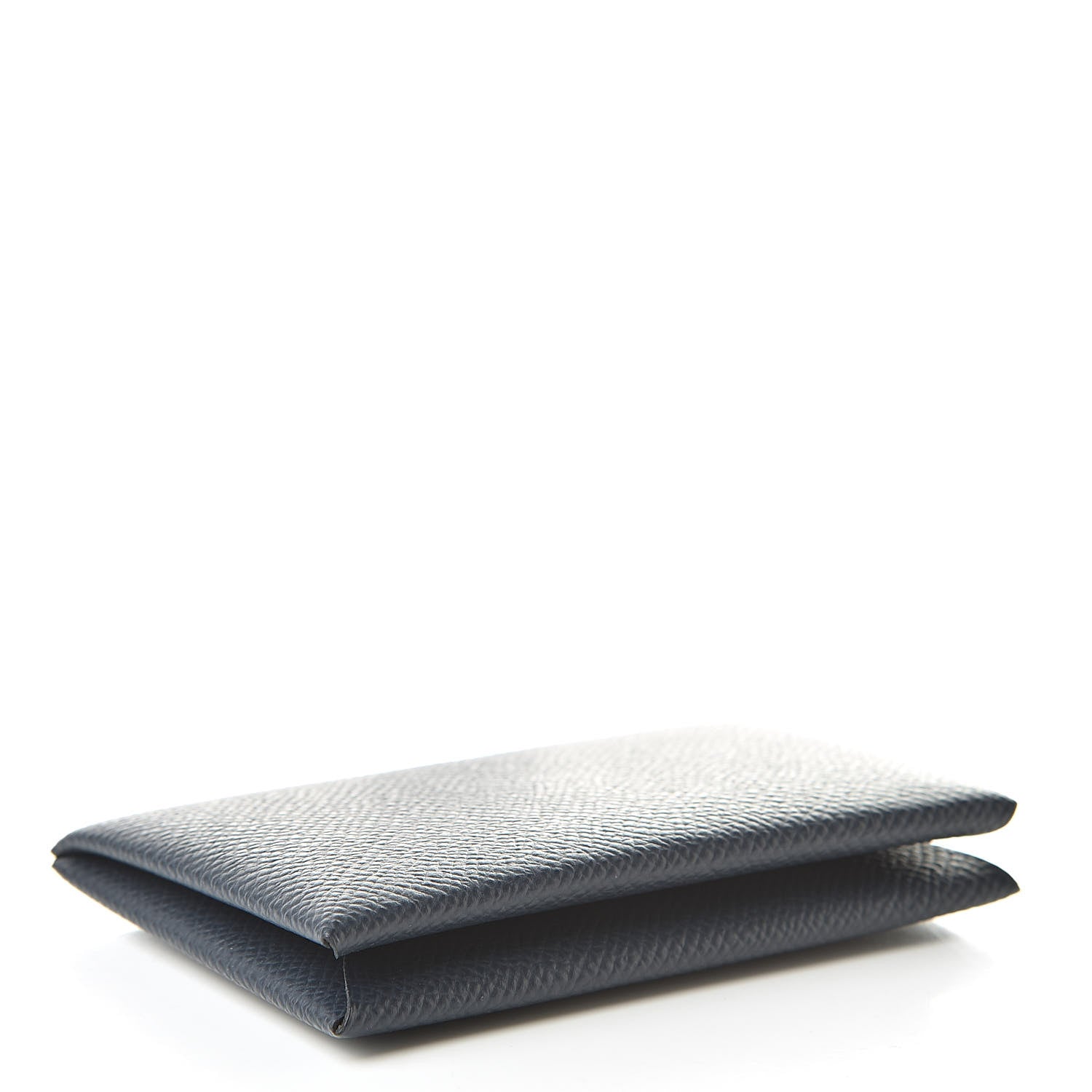 Hermes Epsom Verso Calvi Card Case Bleu Indigo Vert Amande 4 of 7