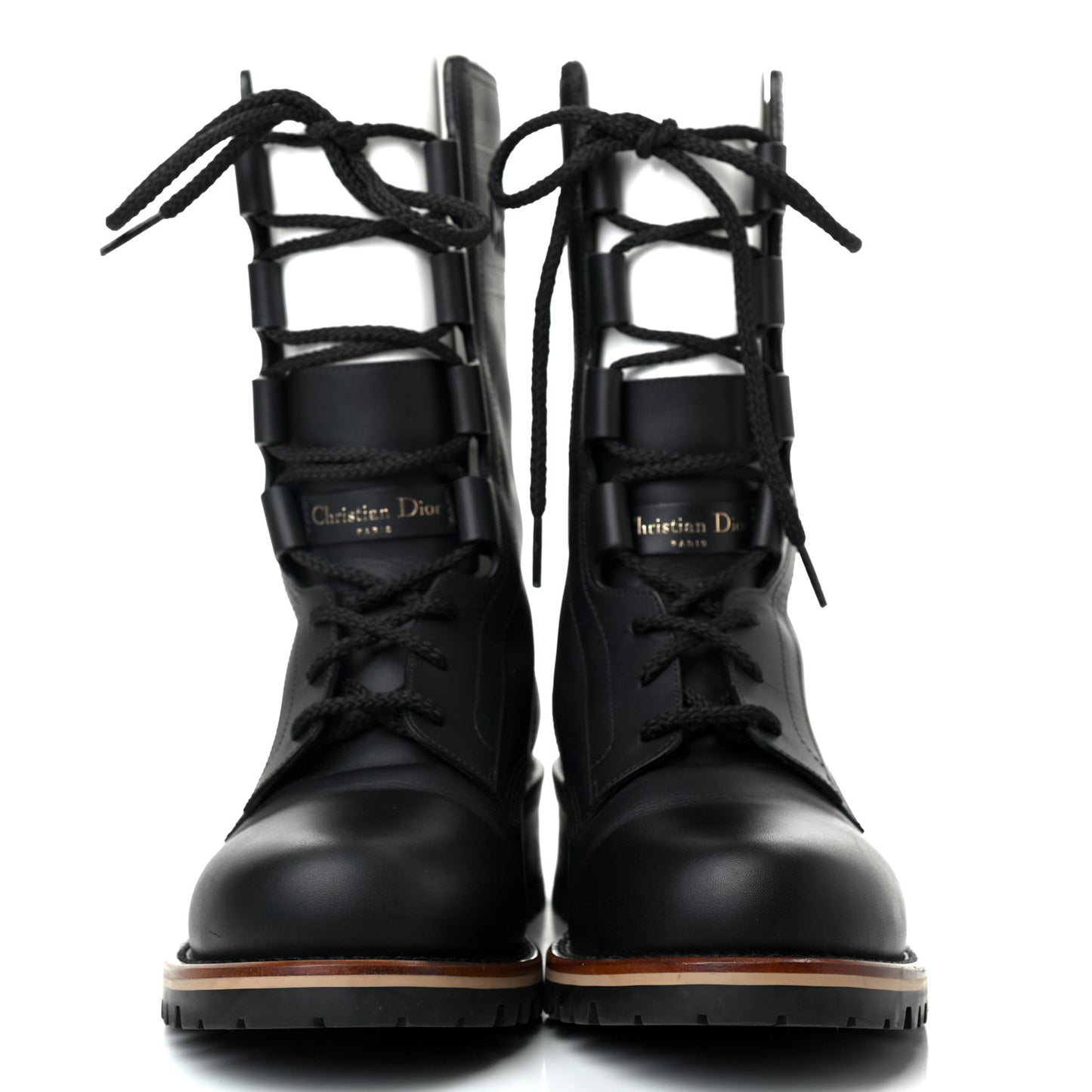 Calfskin Dior Quest 35mm Hiking Boots 40 Black