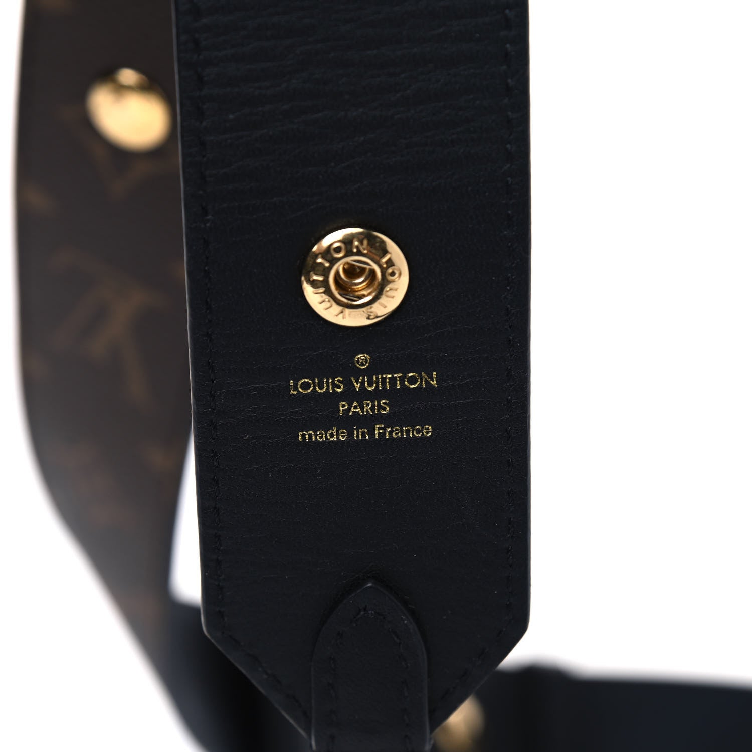 Louis Vuitton Monogram Adjustable Bandouliere Shoulder Strap Black 4 of 5
