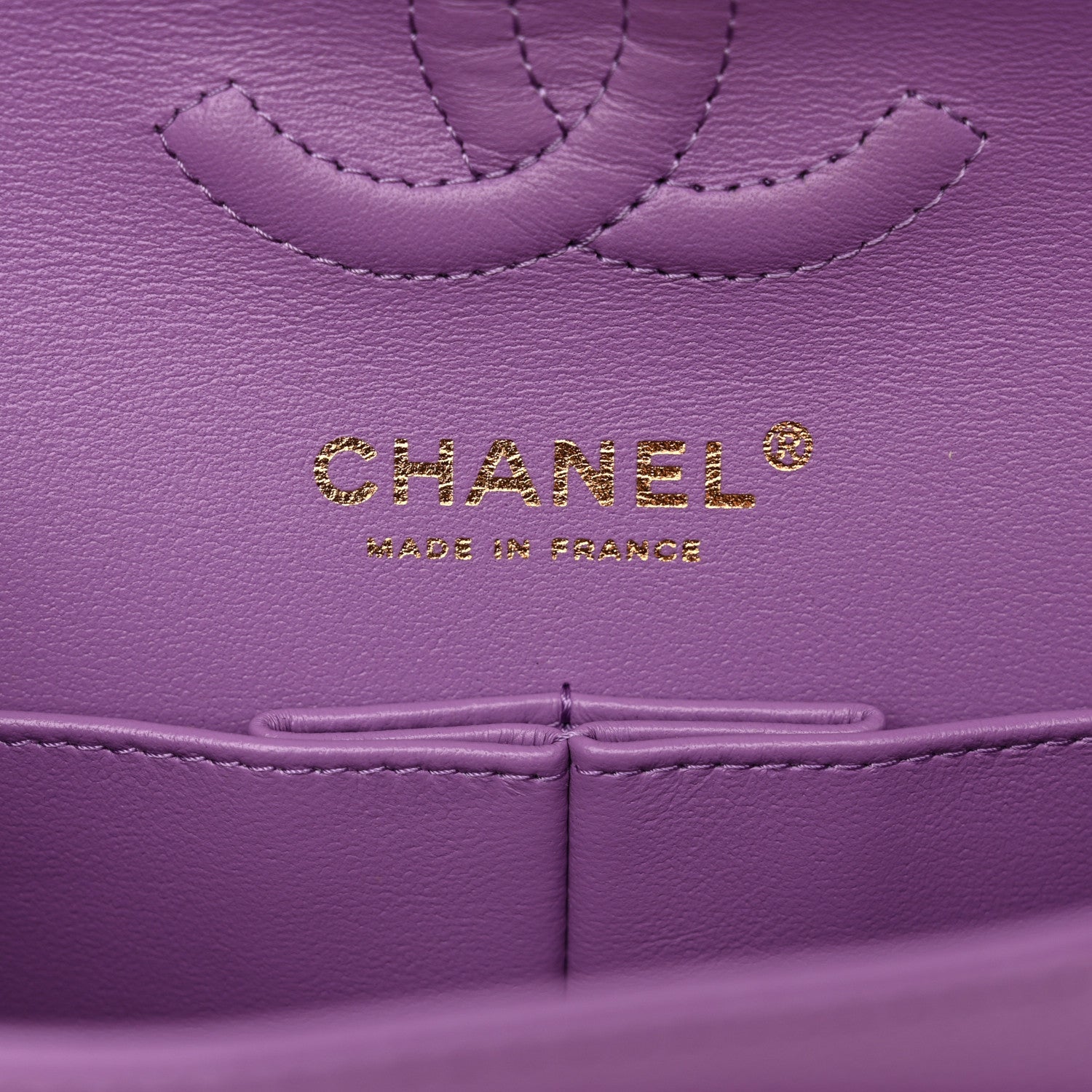 Chanel Caviar Quilted Small Double Flap Purple 6 of 10