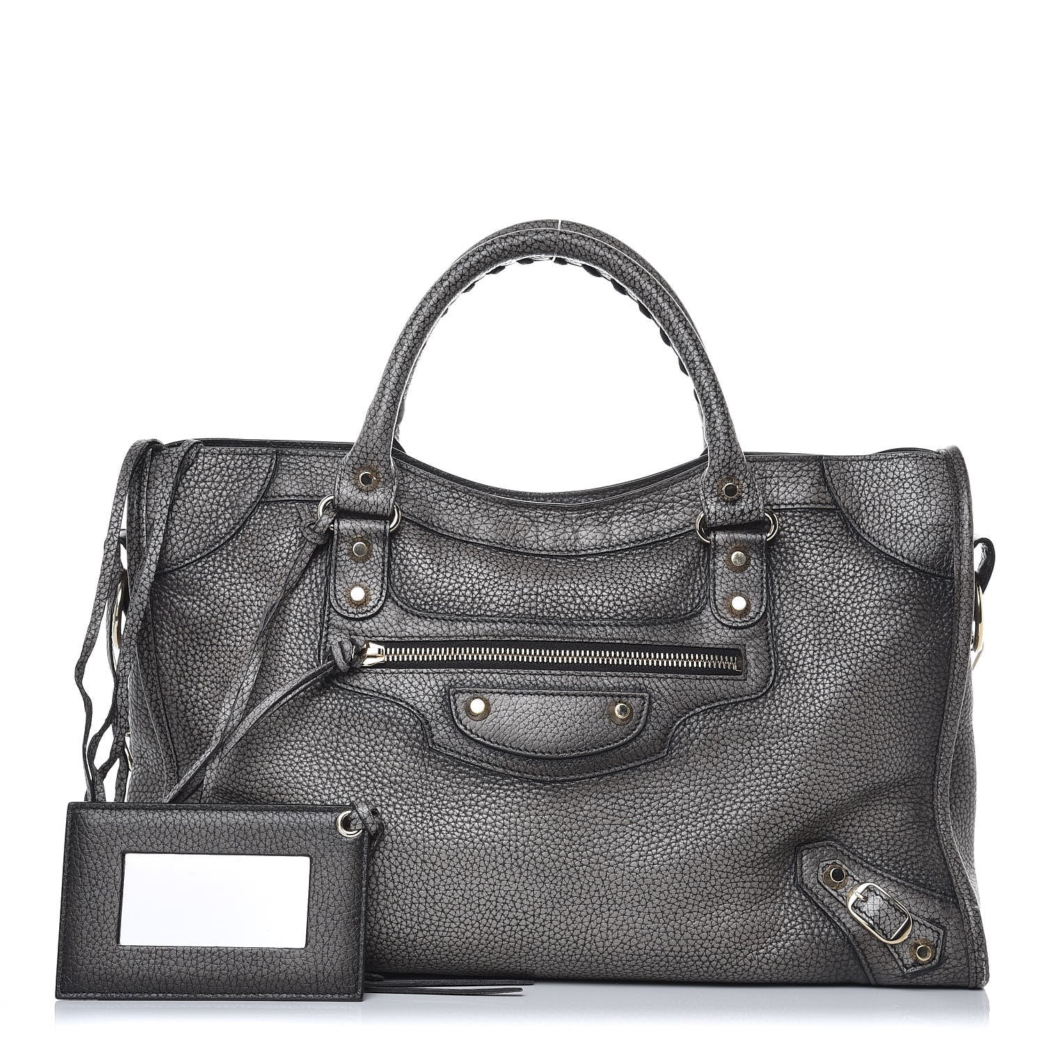 Balenciaga Grained Calfskin Classic Gold Hardware City Ombre Grey Gradient 1 of 10