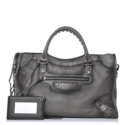 Balenciaga Grained Calfskin Classic Gold Hardware City Ombre Grey Gradient 1 of 10
