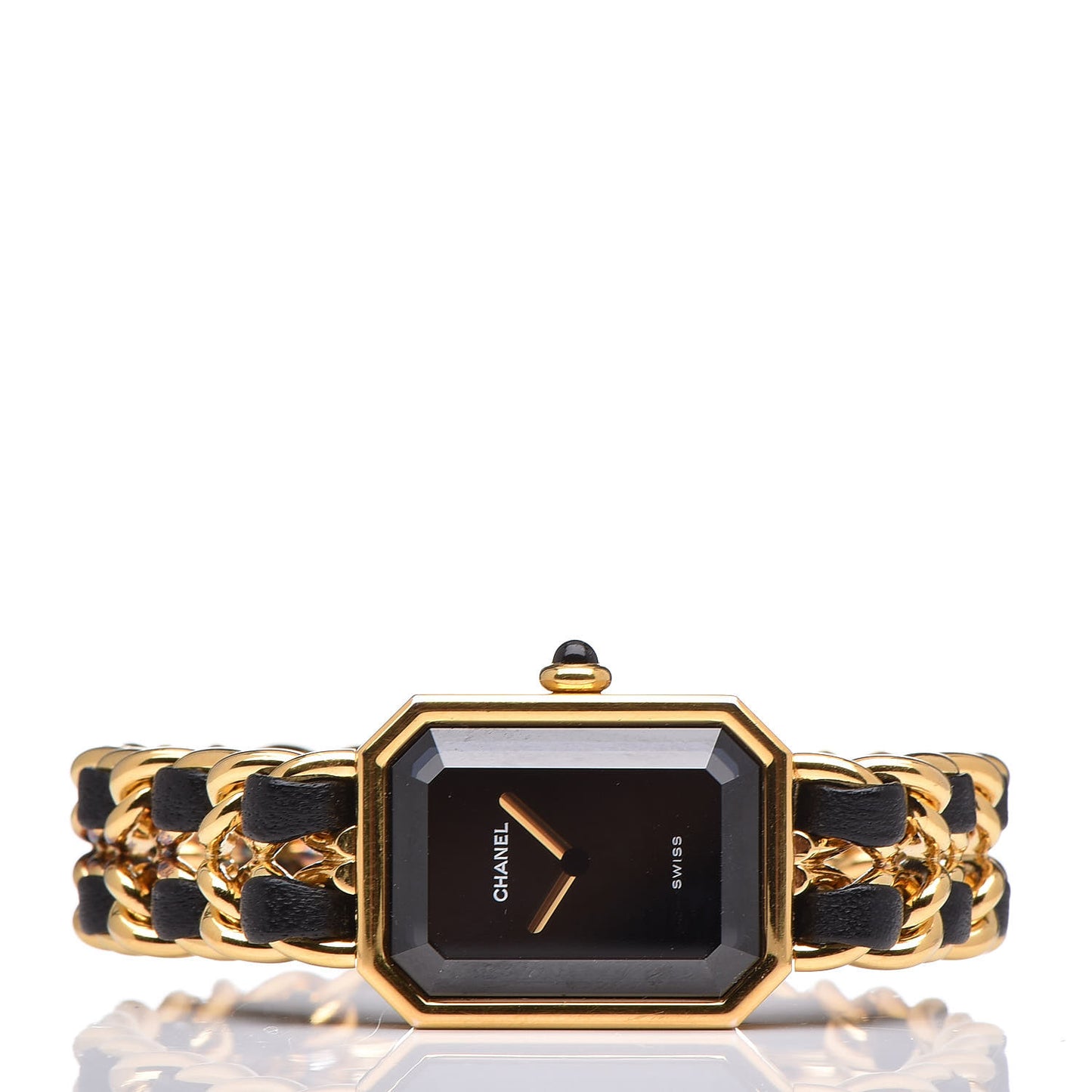 Stainless Steel Lambskin 20mm Chain Premiere Quartz Watch Gold L