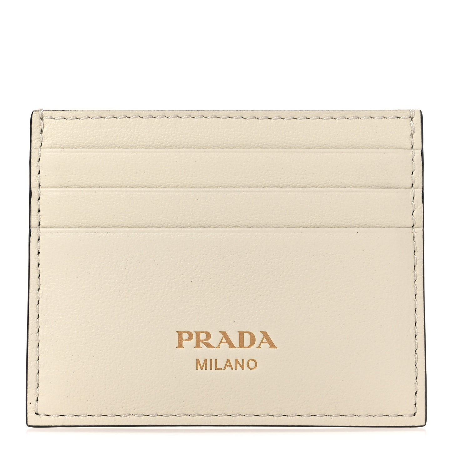 Soft Grain Card Holder White