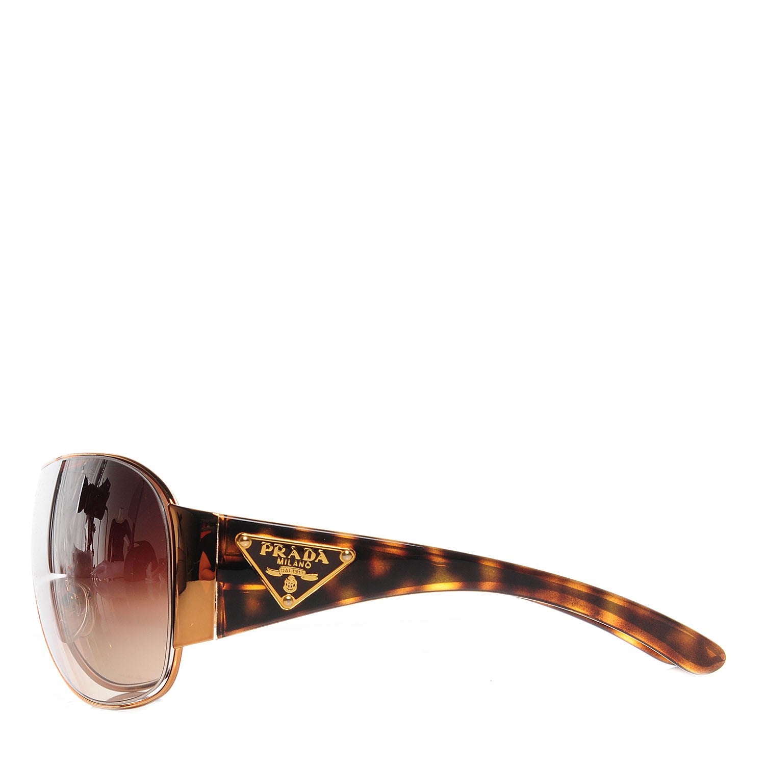 Prada Shield Sunglasses SPR 57L Tortoise 2 of 7