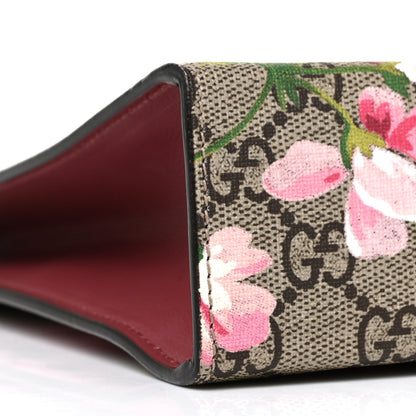 Gucci GG Supreme Monogram Blooms Large Cosmetic Case Beige Multicolor Dry Rose 8 of 9