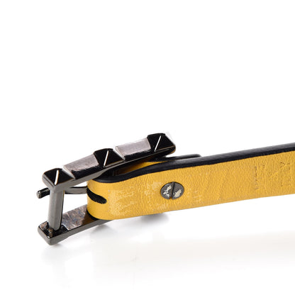 Valentino Garavani Vitello Rockstud Bracelet Yellow 7 of 7