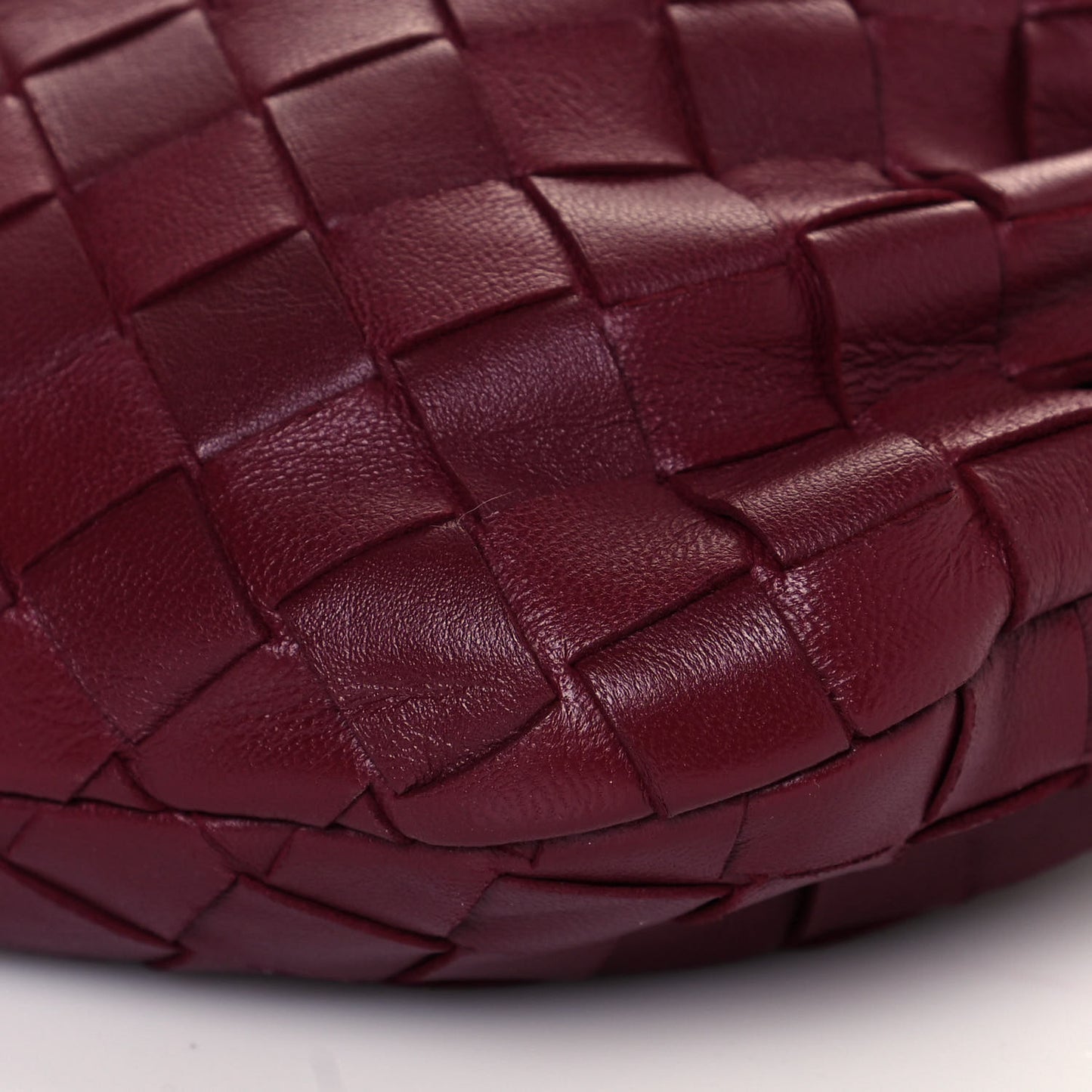 Nappa Intrecciato Mini Jodie Dark Red