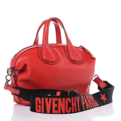 Givenchy Calfskin Micro Nightingale Logo Strap Red 3 of 9