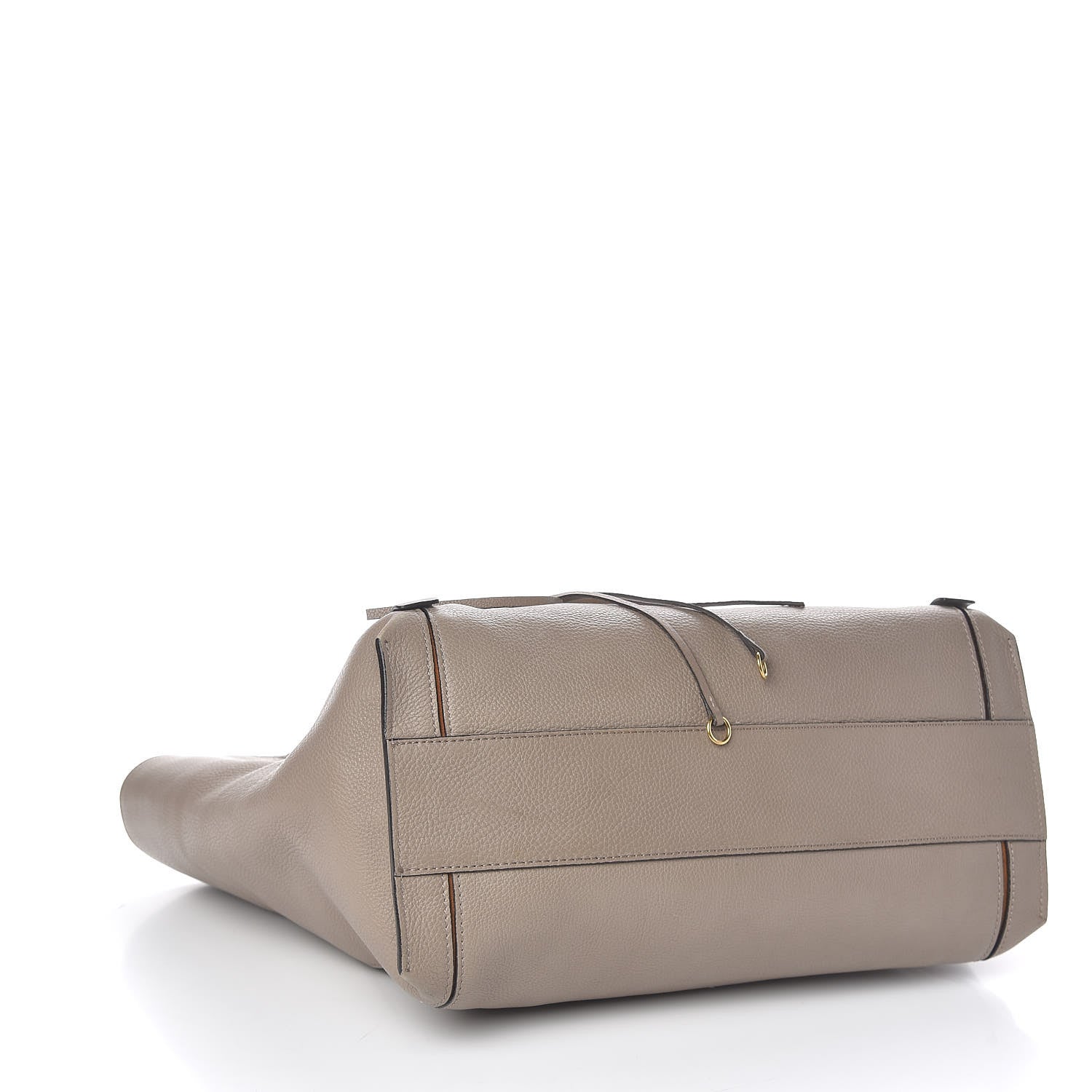 Chloe Smooth Calfskin Medium Milo Shopping Tote Motty Grey 4 of 13