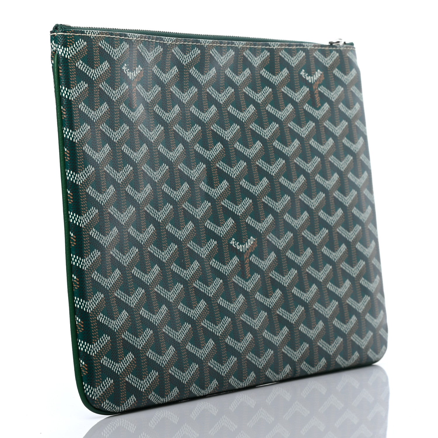Goyard Goyardine Senat Pochette MM Green 3 of 6