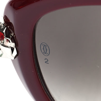 Cartier Panthere Wild De Cartier Sunglasses Burgundy 8 of 9