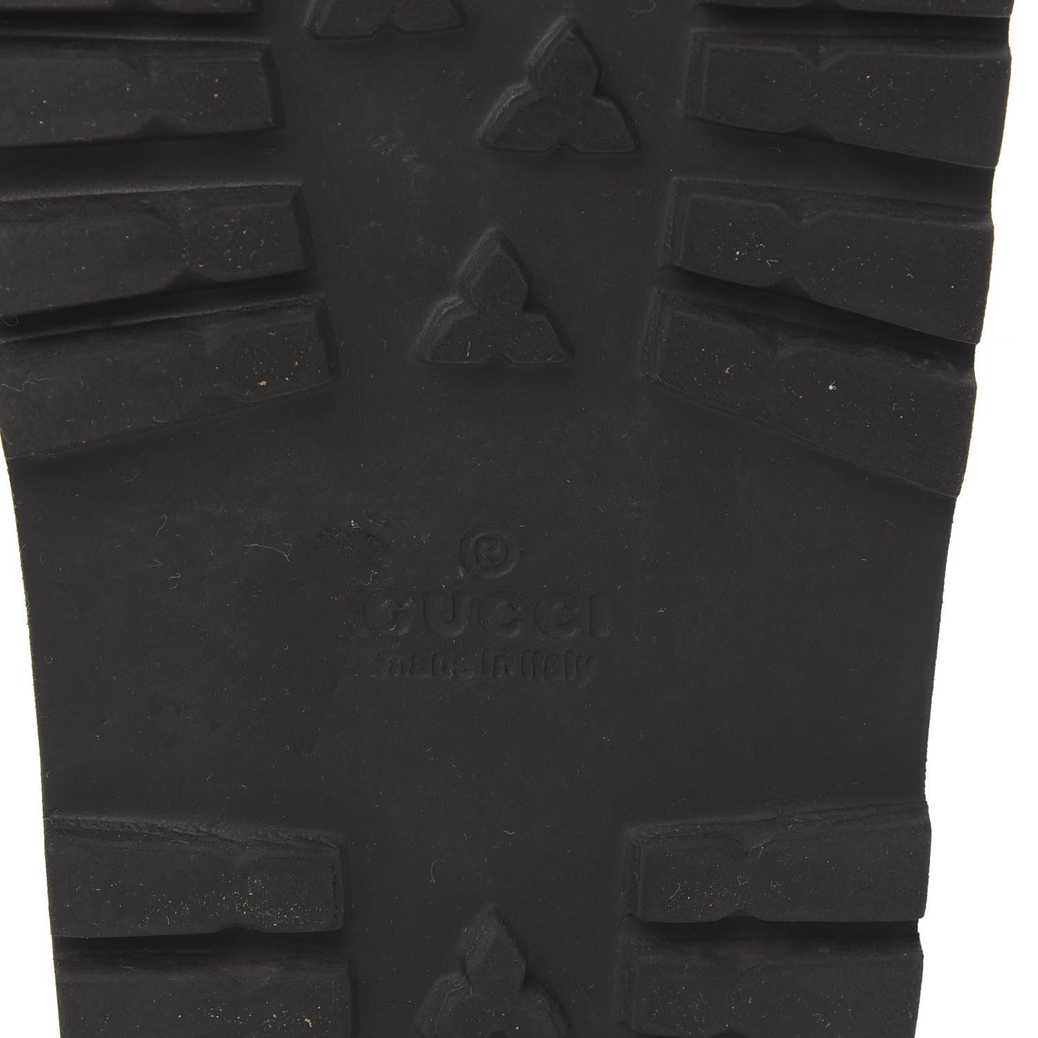 Gucci Guccissima Signature Mens Lug Sole Slide Sandals 5 Hibiscus Red 7 of 9