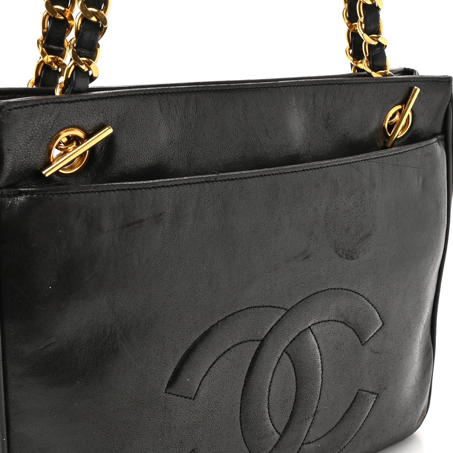 Chanel Lambskin Flap Shoulder Bag Black 14 of 14