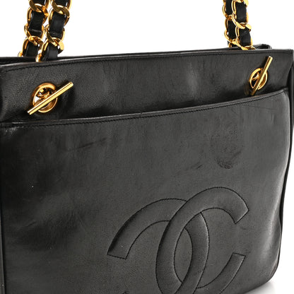 Chanel Lambskin Flap Shoulder Bag Black 14 of 14